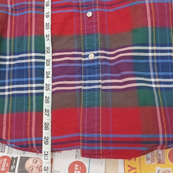 Mens Tommy Hilfiger Multicoloured Plaid Shirt.L - Picture 5 of 7